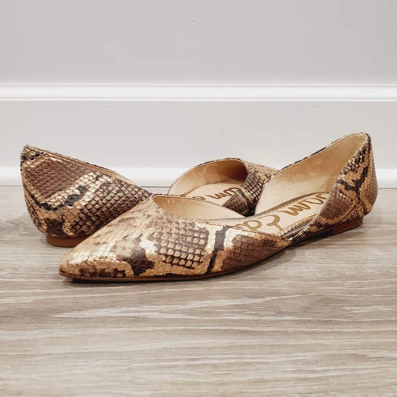 Sam Edelman Shoes - NEW Sam Edelman Rodney Snake-Print Flat Shoes